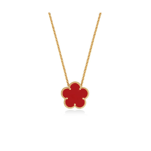 Introducing the Le Fleur Collection – a stunning assortment of jewellery that embodies elegance and charm. Each piece is plated in radiant yellow gold and showcases intricate designs, available in a range of captivating colours, from coal black and shamrock green to baby pink and deep red.