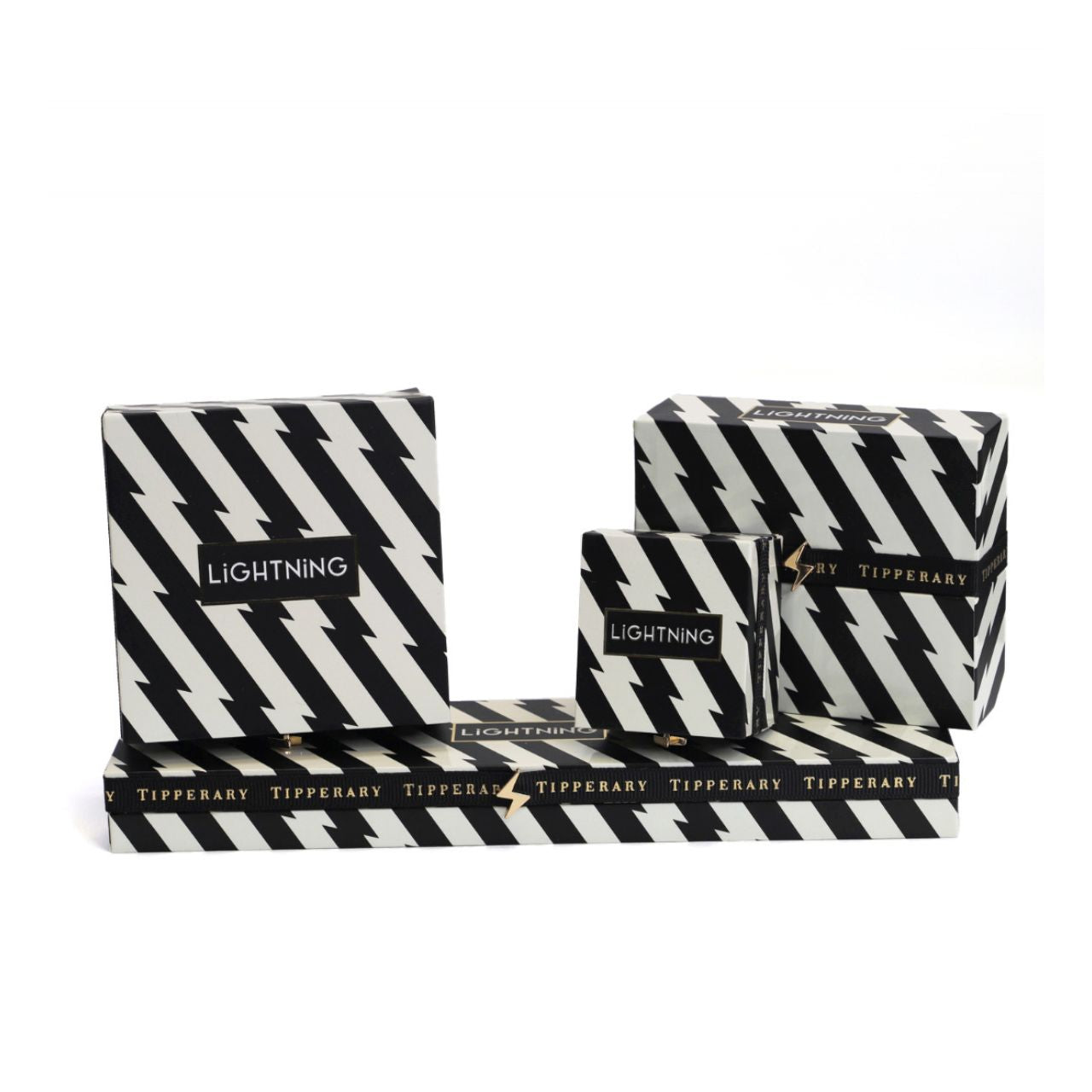 Striking and elegant, these lightning bolt stud earrings from Tipperary combine contemporary design with timeless appeal. Crafted in silver and adorned with sparkling cubic zirconia accents, they catch the light beautifully with every movement.