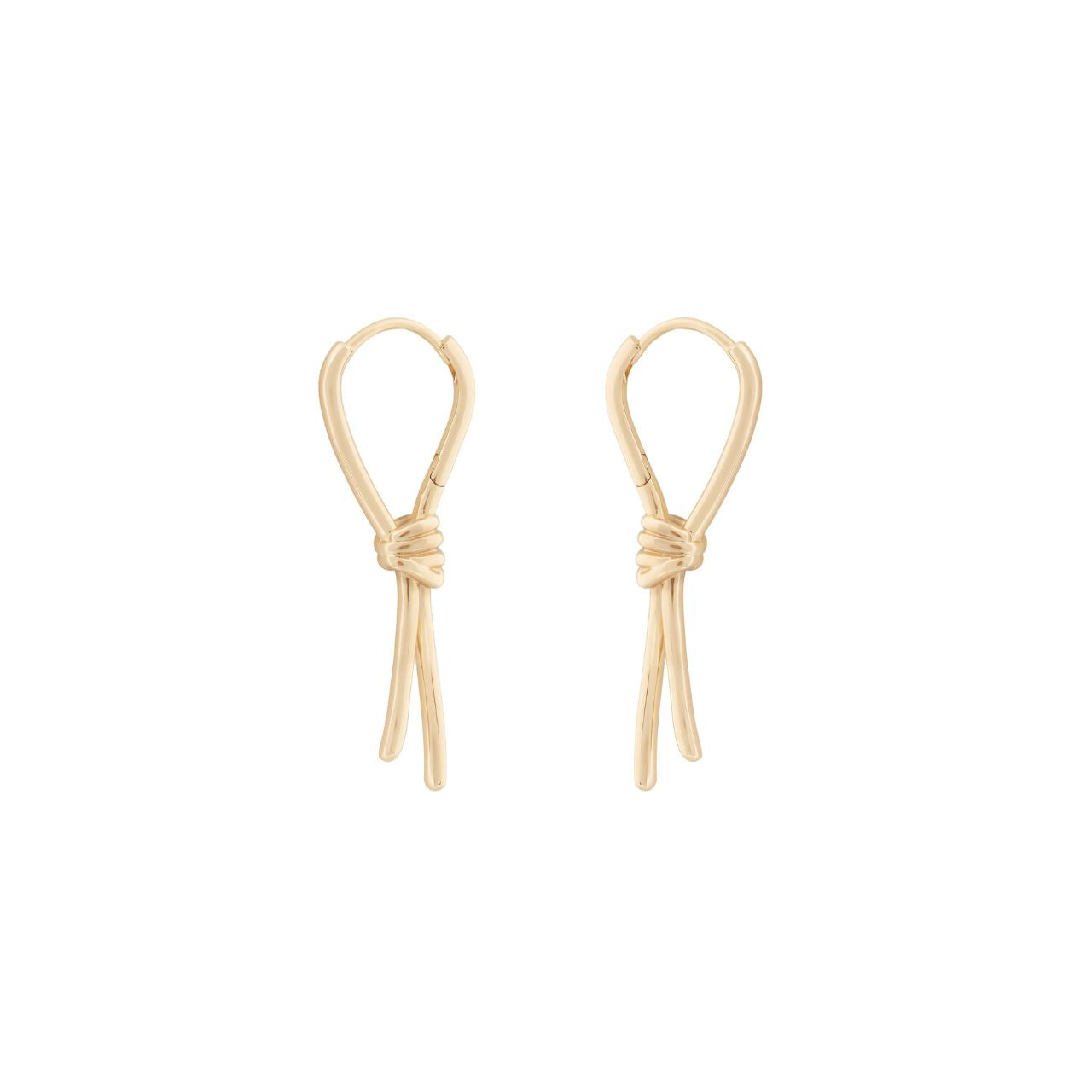 Celebrate eternal love with these stunning Tipperary Love Knot Gold Earrings, a timeless symbol of connection and devotion.