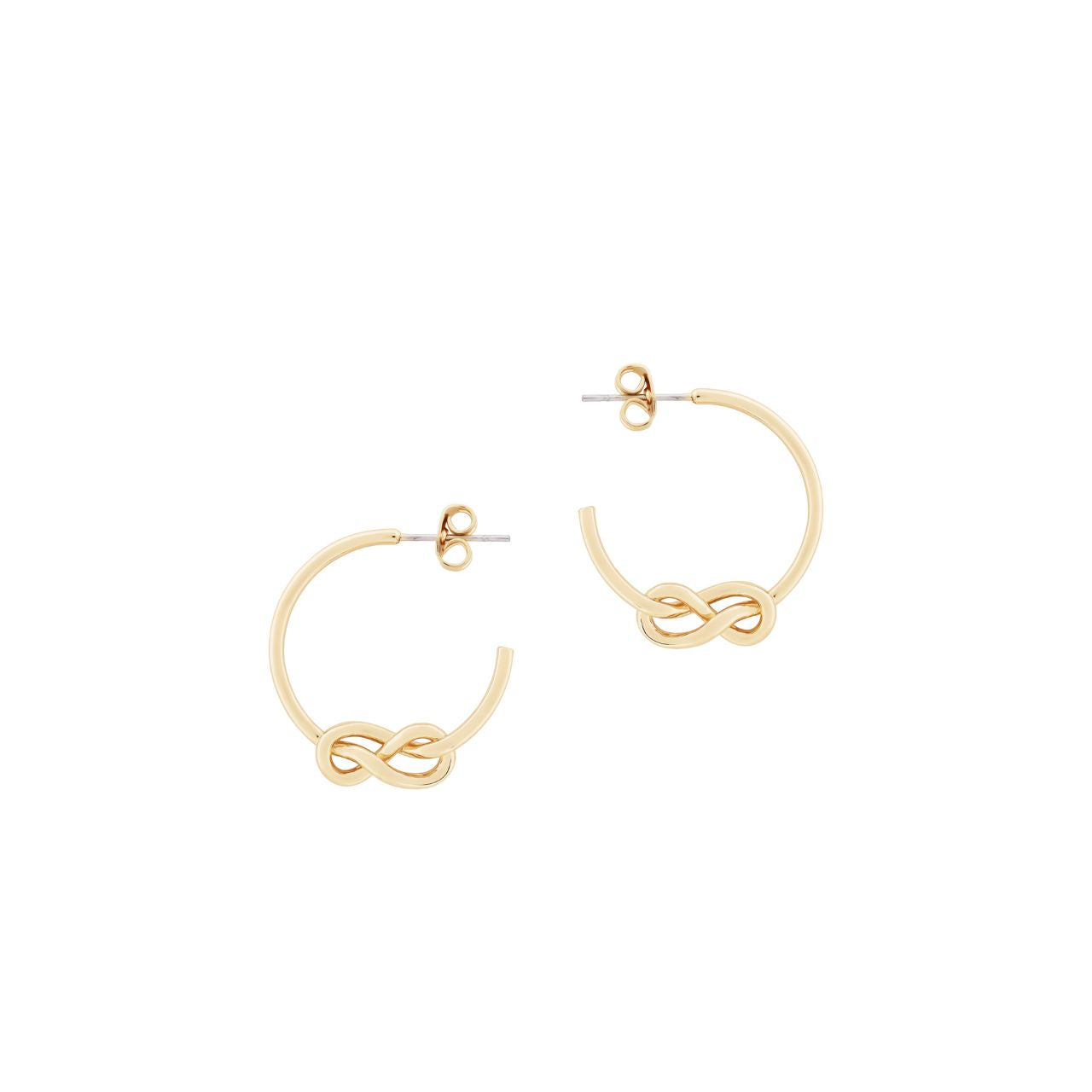 Celebrate timeless heritage with these exquisite mini hoop earrings, featuring the iconic Tipperary Love Knot design.