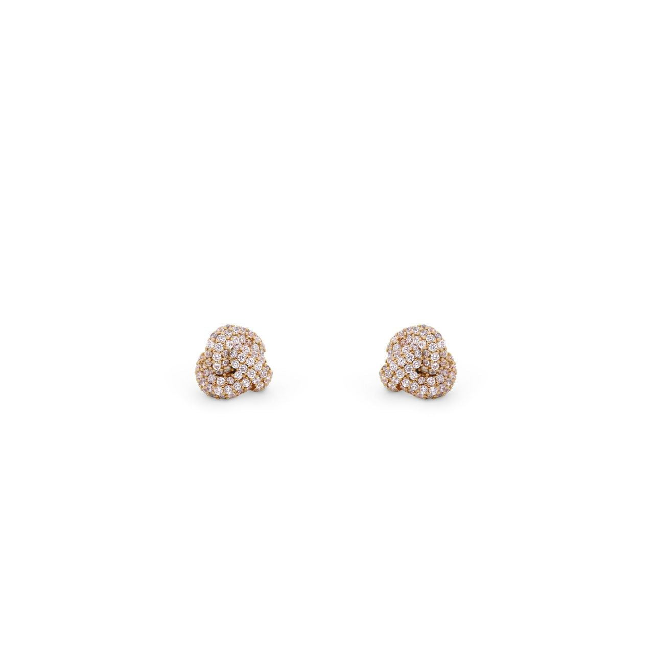 Celebrate the timeless beauty of heritage with these stunning Tipperary Love Knot Pave Knot Earrings in gleaming gold.
