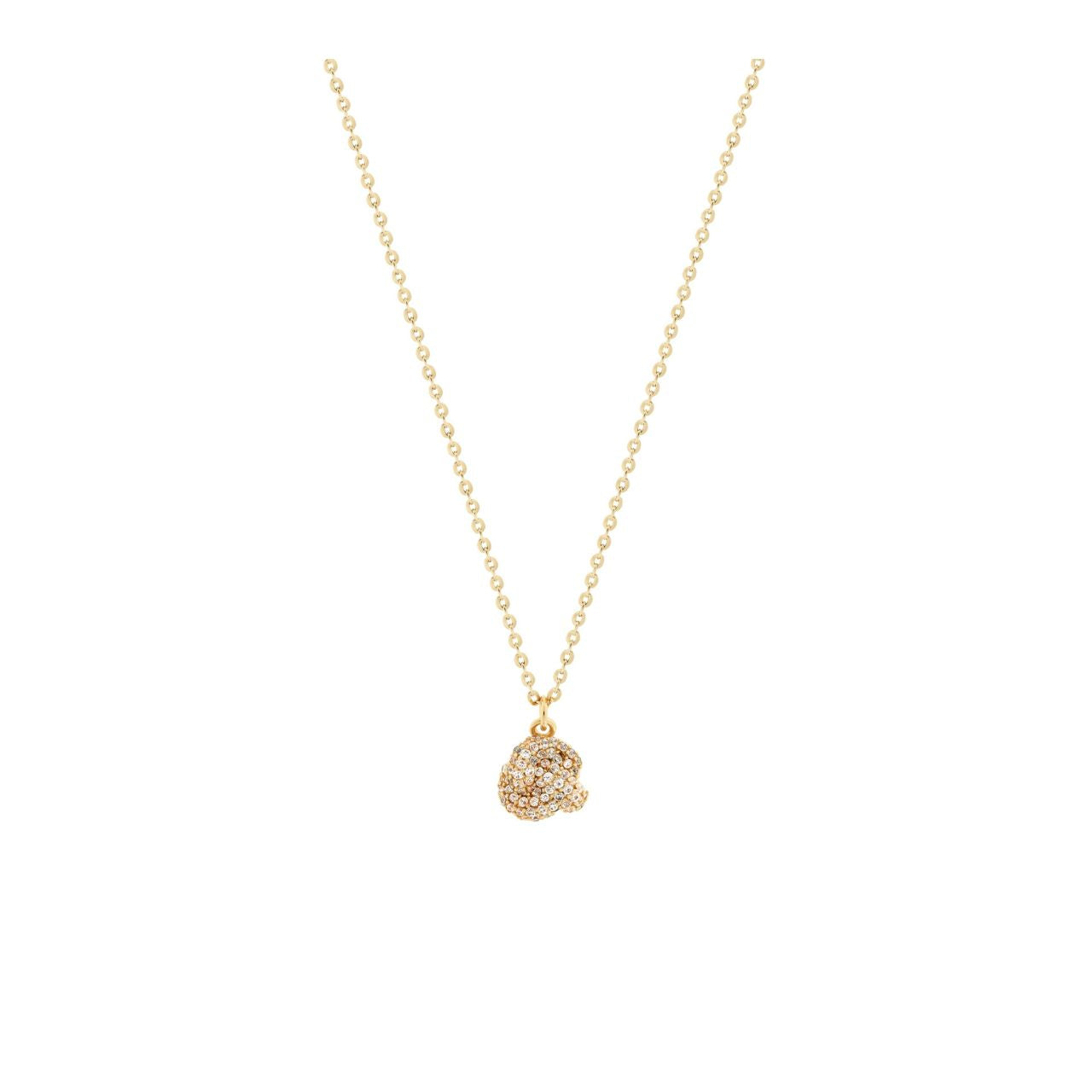 Celebrate eternal love with this stunning Tipperary Love Knot pendant, crafted in gleaming gold with intricate pavé detailing.