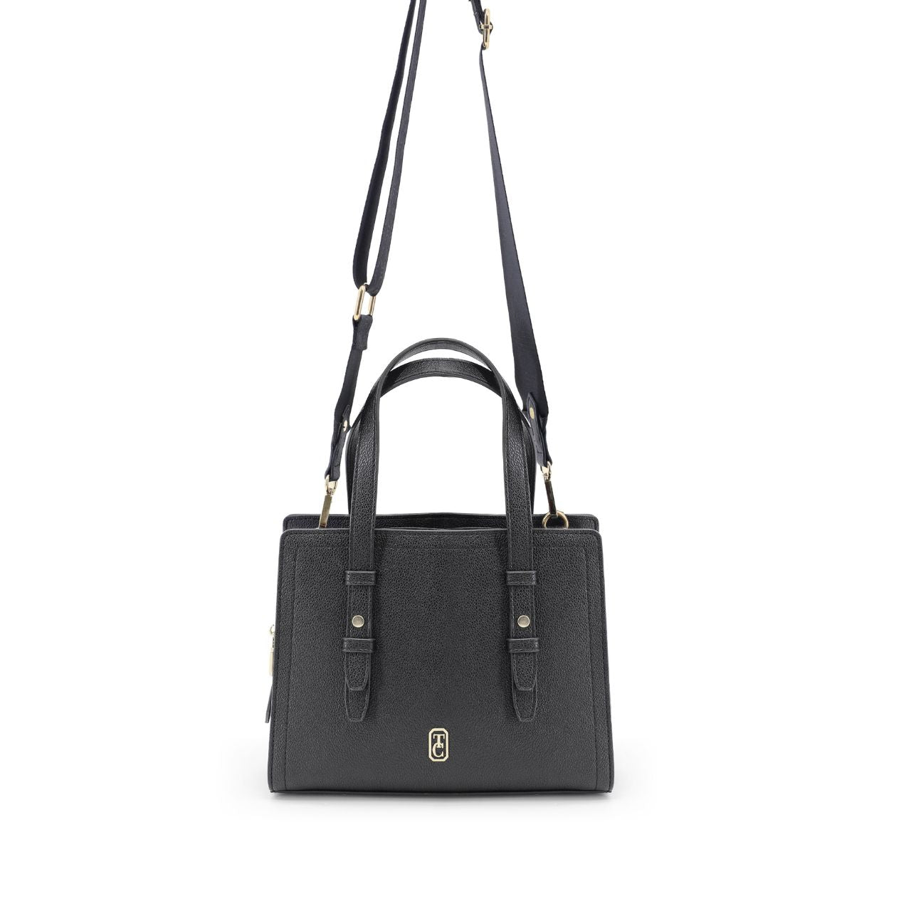 The Tipperary Madison Handbag in Black combines timeless elegance with practical design. Crafted to complement sophisticated ensembles, its sleek silhouette offers ample space for everyday essentials without compromising style.
