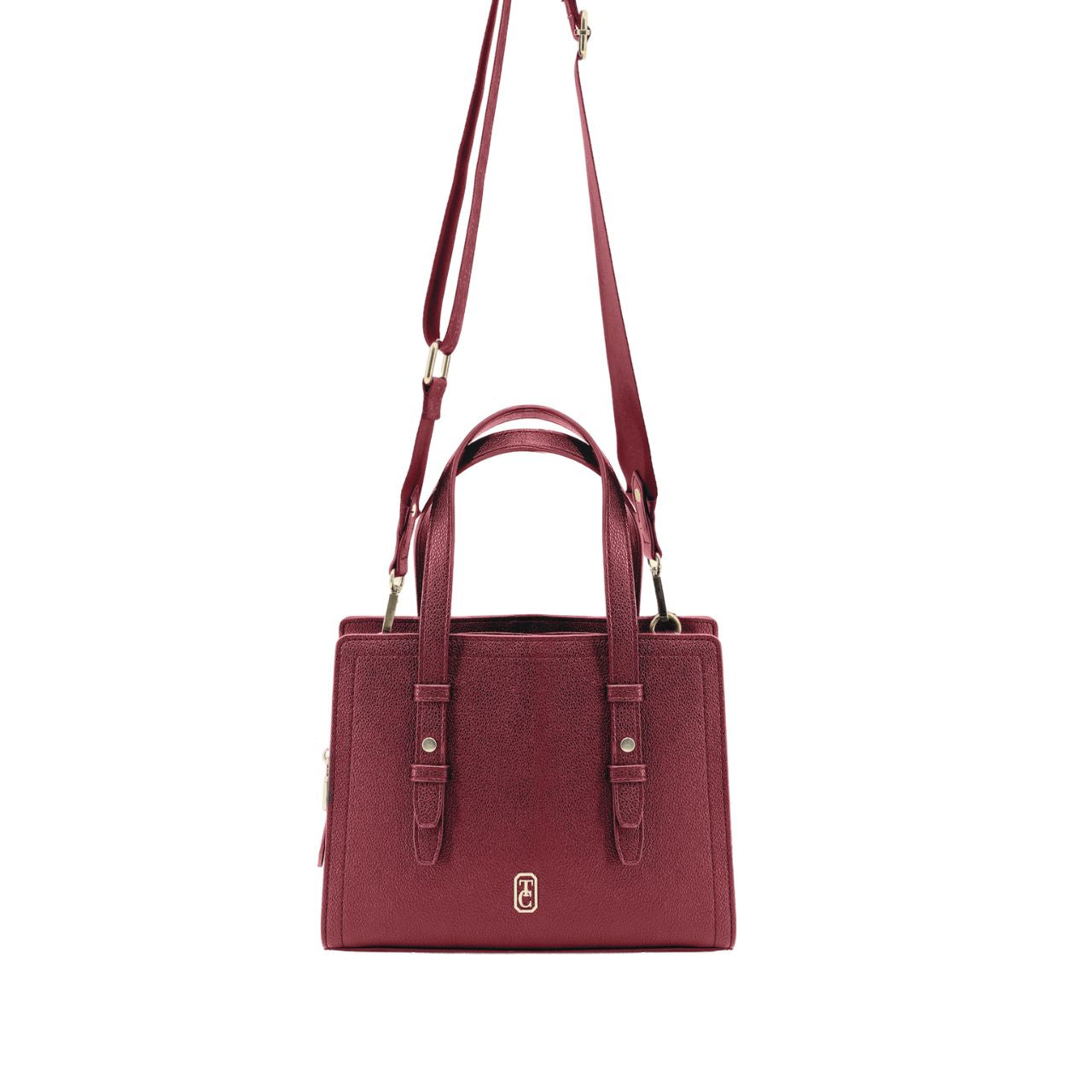 Elevate your ensemble with the Tipperary Madison Handbag in Burgundy. Crafted with refined attention to detail, its rich burgundy hue and sleek silhouette offer timeless elegance.