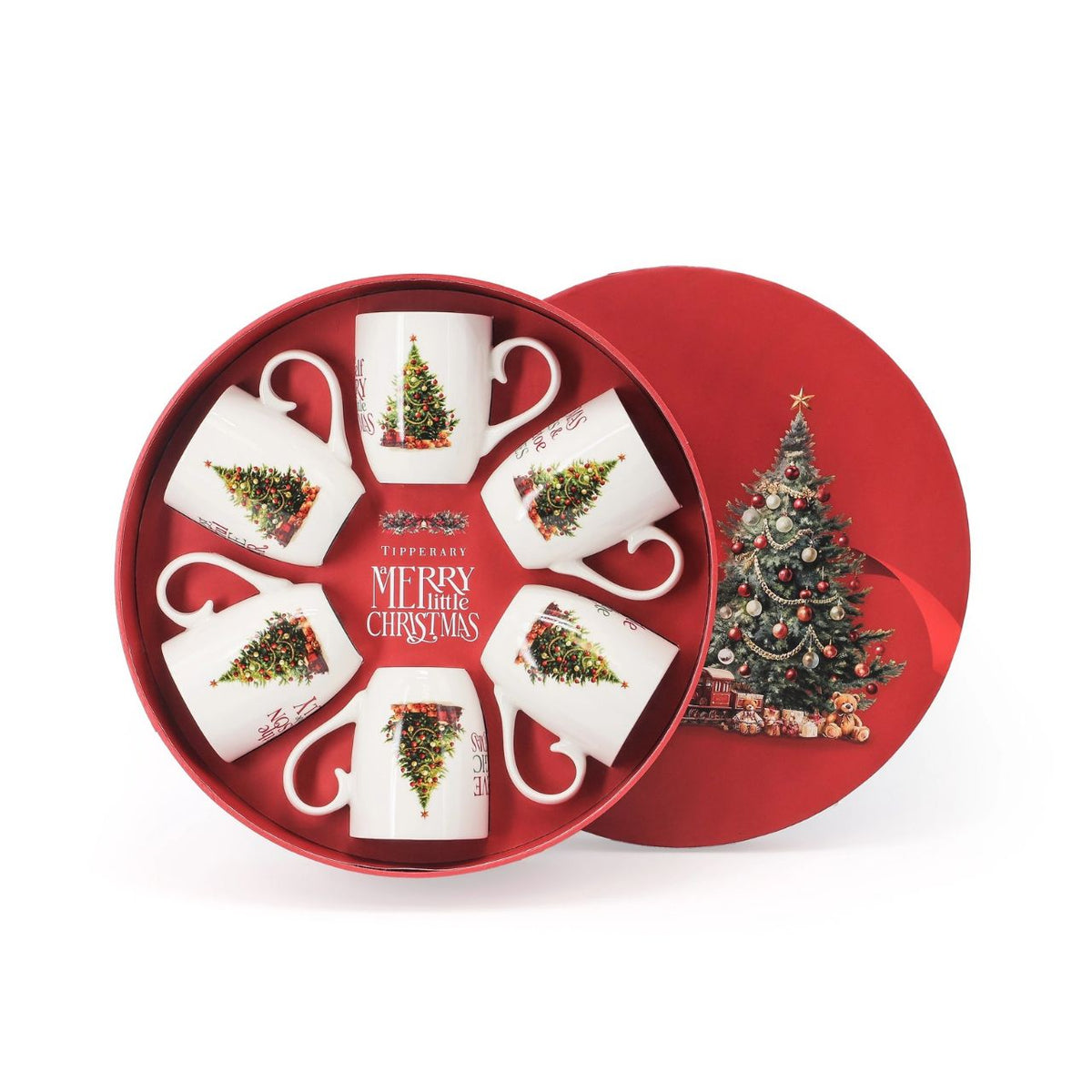 Bring a little Christmas cheer to every cuppa with this lovely set of 6 white mugs, beautifully presented in a festive hatbox. Featuring charming Christmas trees and much-loved festive phrases such as ‘Have Yourself a Merry Little Christmas’ and ‘The Most Wonderful Time of the Year’, they’re perfect for enjoying warming drinks and adding a cheerful touch to your home throughout the festive season.