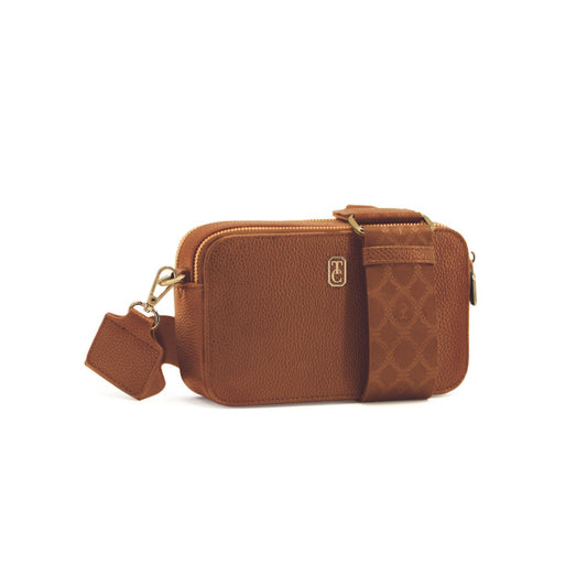Experience stylish and versatile convenience with the Miami Mini Crossbody by Tipperary. Its tan color and shoulder strap make it a chic addition to any outfit, while its compact size allows for easy carrying. Perfect for on-the-go days, this crossbody offers practicality and style in one.