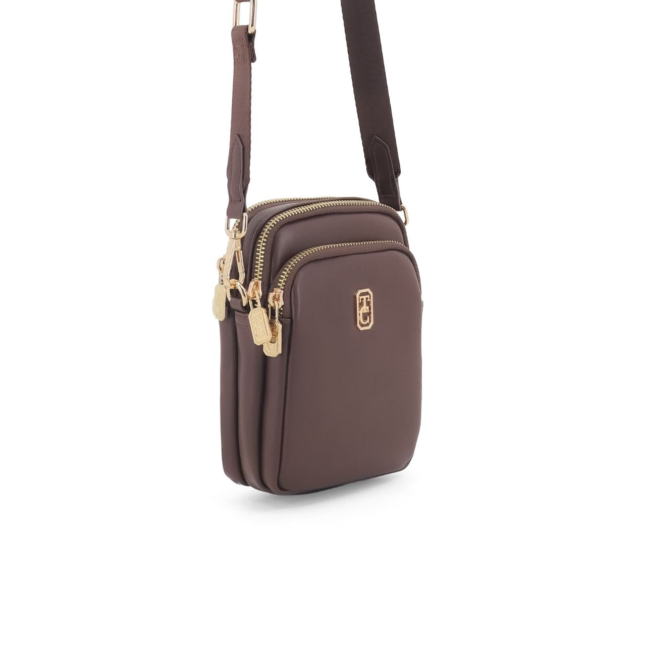 The Naples Mini Cross Body Bag in rich chocolate is the perfect everyday companion. This compact cross body style offers hands-free convenience while maintaining a sophisticated silhouette.