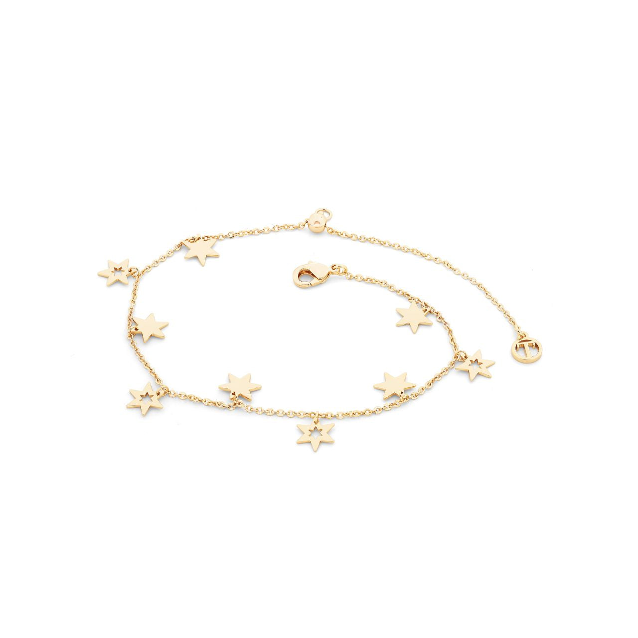 Experience the elegance and luxury of the Tipperary Nine Star Gold Bracelet, with a timeless design that's been crafted to perfection. This must-have accessory is a testament to our industry expertise and commitment to providing the highest quality products.
