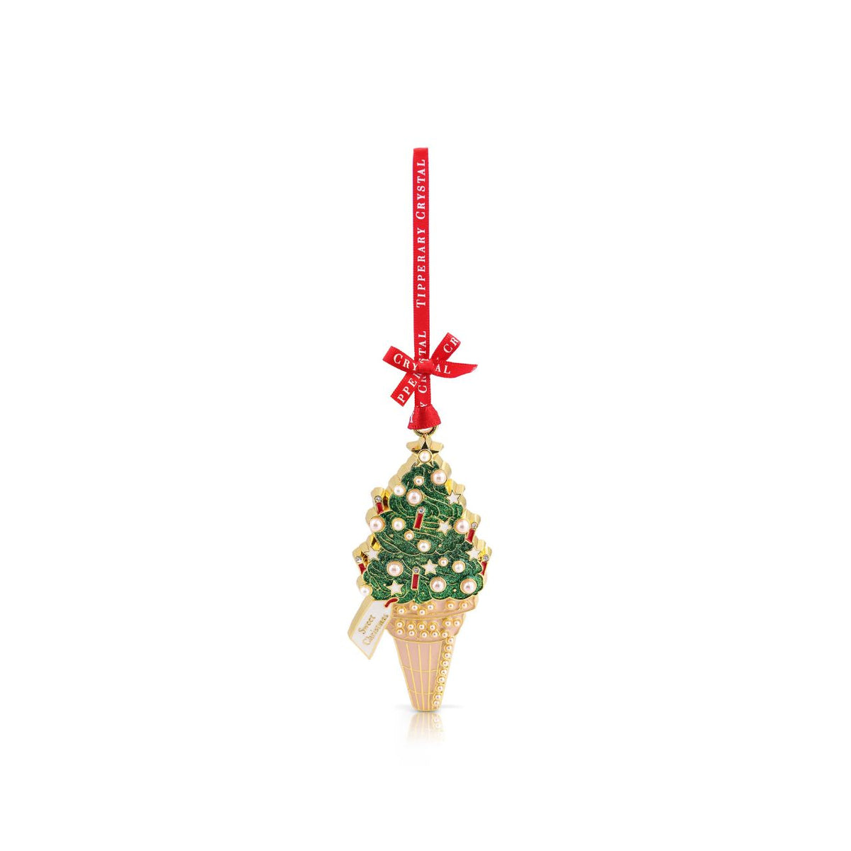 Add a touch of sweet festive charm to your Christmas tree with this elegant Pearl Ice Cream Decoration. A fun and stylish keepsake, beautifully presented in a gift box, making it ready to give and perfect for Christmas gifting.