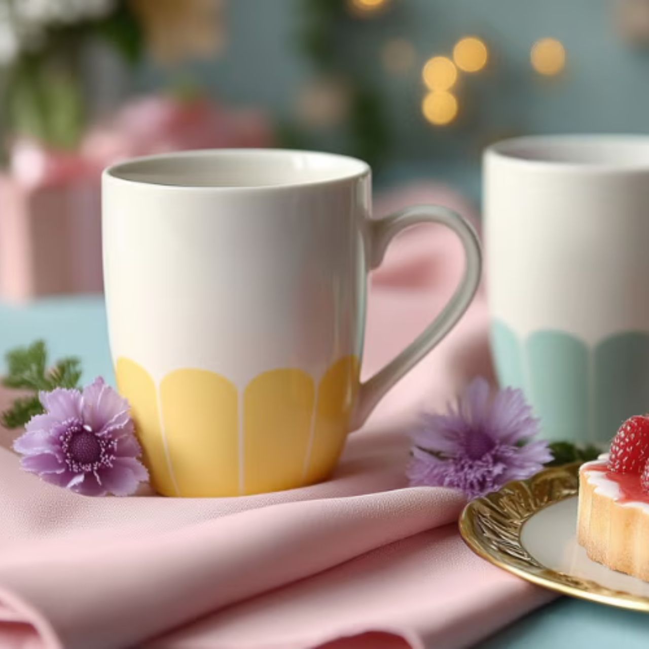 Elevate your daily ritual with this refined collection of six mugs from Tipperary's Petals range. Each piece showcases delicate floral artistry, bringing understated elegance to your table.