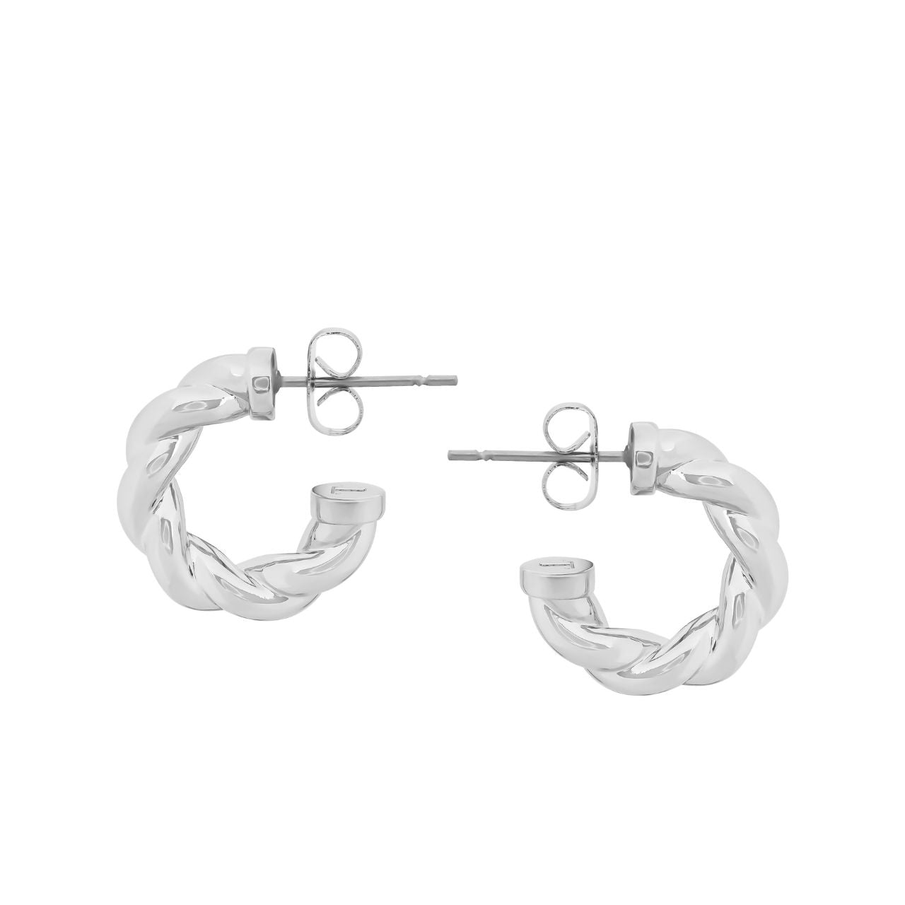 Silver Rope Hoop Earrings by Tipperary  These Tipperary rope hoop earrings showcase a timeless silver-plated design. The rope pattern around the hoop gives these earrings a unique and stylish appearance. These earrings will remain a favourite in your jewellery collection for years to come.