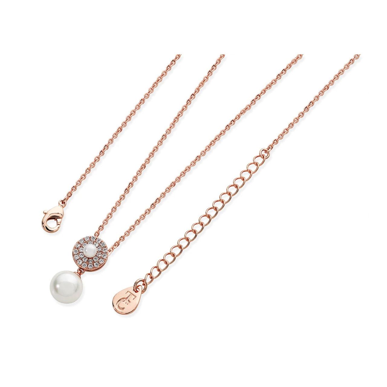 This chic pendant is a simple yet classic design. It can be worn on its own or layered with other complimenting pieces.