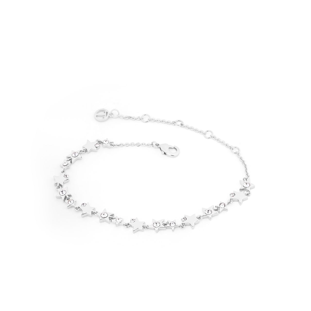 Expertly crafted by Tipperary, the Silver Shooting Star Bracelet is a must-have accessory for any fashion-forward individual. Made of silver, this bracelet features a delicate shooting star design that adds a touch of elegance to any outfit. Upgrade your style with this stunning piece.
