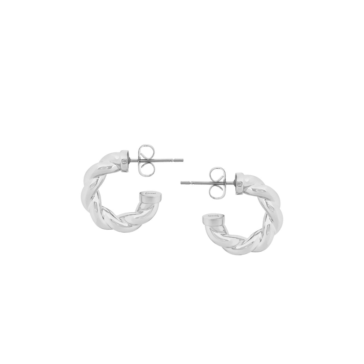 Silver Rope Hoop Earrings by Tipperary  These Tipperary rope hoop earrings showcase a timeless silver-plated design. The rope pattern around the hoop gives these earrings a unique and stylish appearance. These earrings will remain a favourite in your jewellery collection for years to come.