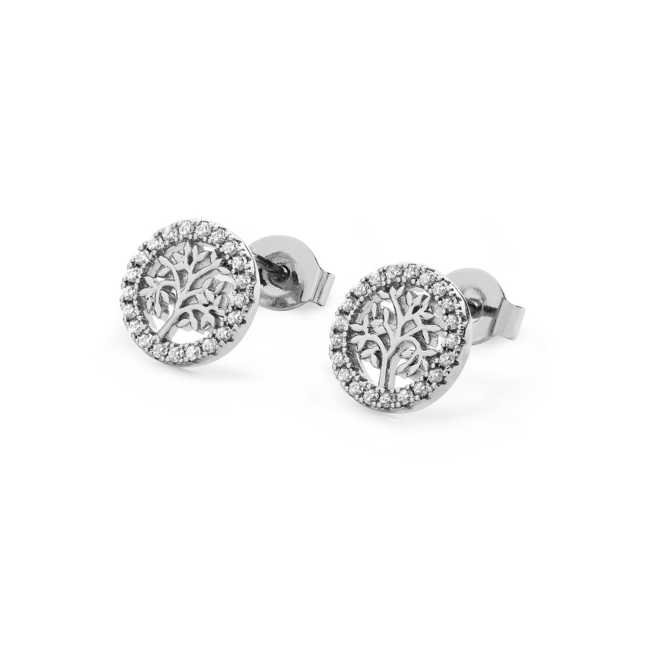 Add a touch of elegance to any outfit with Tipperary's Silver Tree Of Life Circle Stud Earrings. Crafted from high-quality silver, these earrings feature a stunning Tree of Life design, symbolizing growth and connection. Perfect for any occasion, these earrings are a beautiful addition to any jewellery collection.