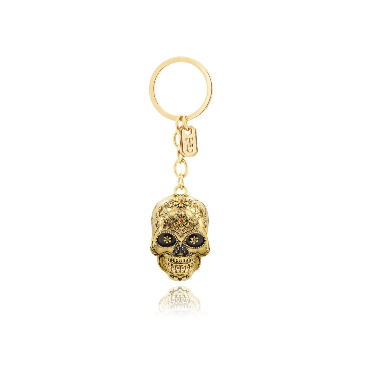 This Skull Keychain is inset with Crystals and has been crafted by our designers to create an object that is both unique and special.