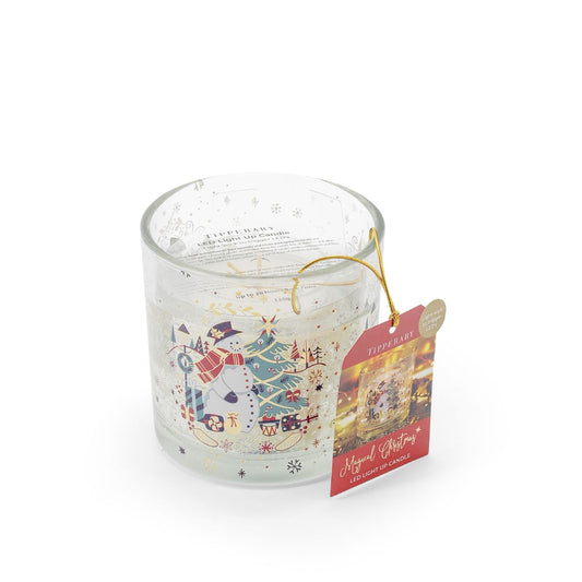 Snowman LED Light Up Candle by Tipperary