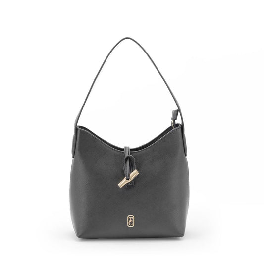 Introducing the Tipperary Soiree Handbag in classic black. This elegantly designed handbag adds a touch of sophistication to any outfit. With its spacious interior and durable construction, the Soiree Handbag is perfect for a night out or everyday use. Elevate your style with Tipperary.