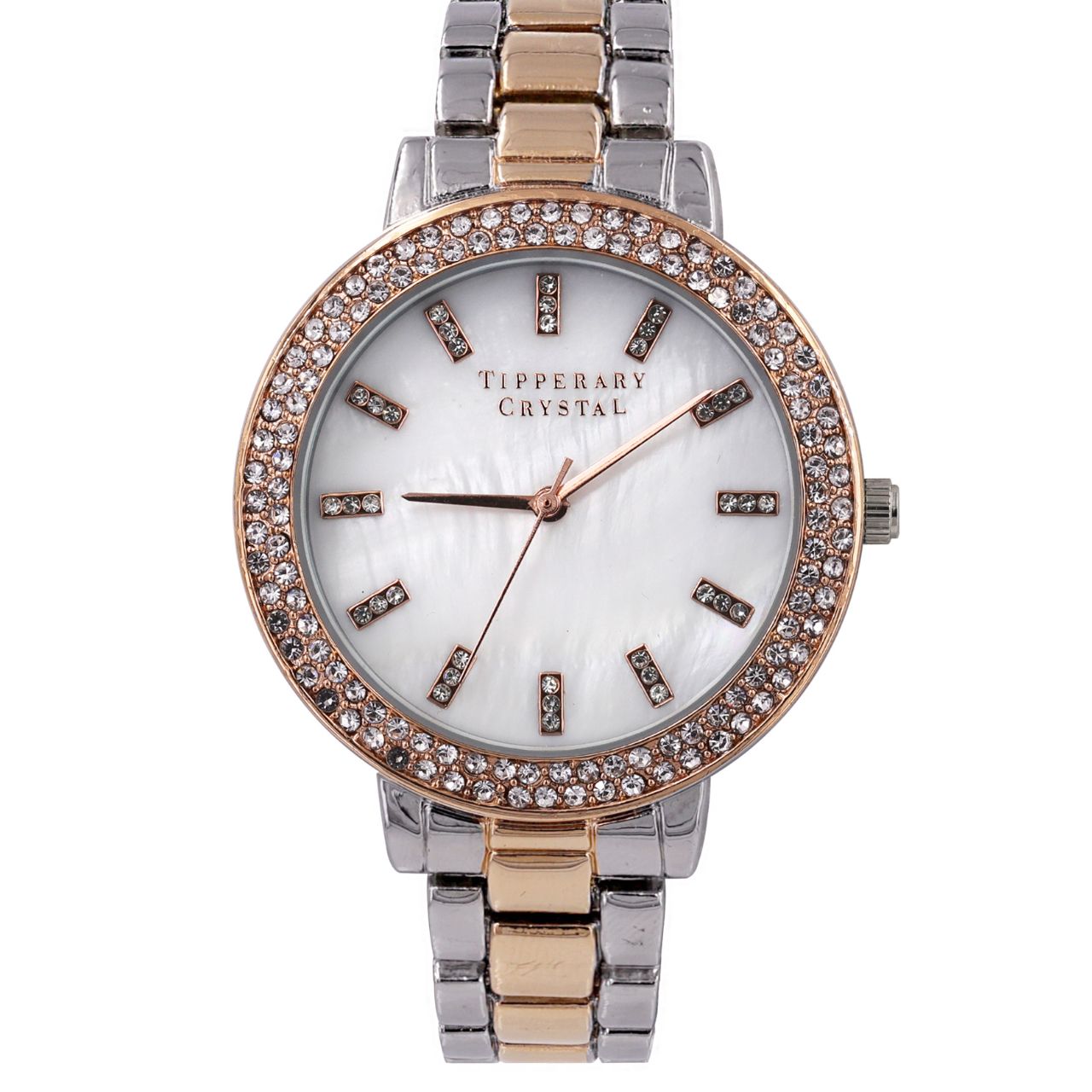 Sophie Rose Gold Watch by Tipperary Crystal  The new Tipperary Crystal Watch Collection is the epitome of refined style. A piece of workmanship which has been designed and created with the finest materials according to the Tipperary Crystal family tradition of excellence.