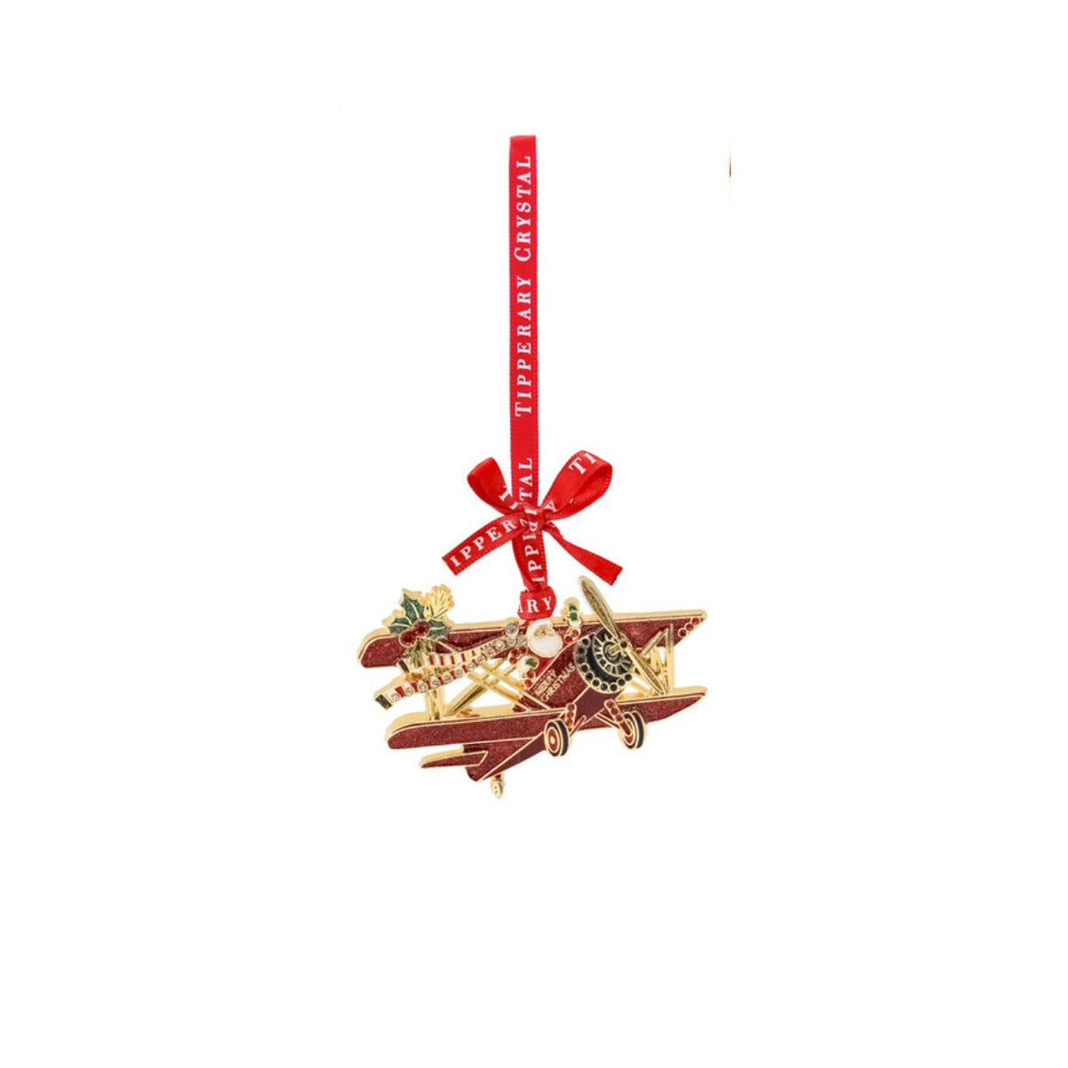 Elevate your festive display with this enchanting set of four Christmas decorations, each capturing the magic of the season. Featuring a charming North Pole landmark, delicate teacup, whimsical biplane, and graceful balloon sleigh, these pieces bring nostalgic wonder to any home.