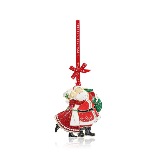Sparkle Mr & Mrs Claus Christmas Hanging Decoration by Tipperary  This special Sparkle Mr & Mrs Claus Christmas Hanging Decoration by Tipperary is the perfect addition to your holiday decor. Featuring a glossy finish and hand-painted detailing, it will bring festive cheer to your home. Crafted from high-quality materials, this durable decoration is sure to last through the seasons.
