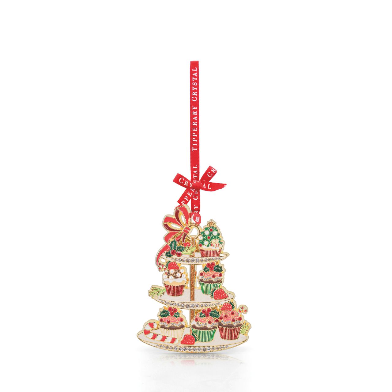 Elevate your holiday décor with the Tipperary Sparkle Tea Cake Stand Christmas Decoration. This elegant piece captures the festive spirit with its refined design and shimmering accents, perfect for adding a touch of sophistication to any room.
