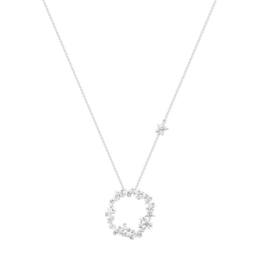 Silver Star Cluster Pendant by Tipperary - New 2024  Showcase your sense of style with this beautiful Star Cluster Silver Pendant. Crafted with exquisite attention to detail, this piece of jewellery is a timeless addition to any wardrobe. Both durable and elegant, ensuring it will remain a treasured item for many years to come.