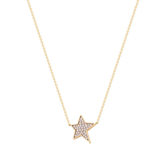 Expertly crafted by Tipperary, this stunning gold star pendant features a sparkling CZ insert. Elevate any outfit with this elegant and timeless piece, perfect for any occasion. Bring a touch of luxury and sophistication to your jewellery collection with the Tipperary Star Pendant.