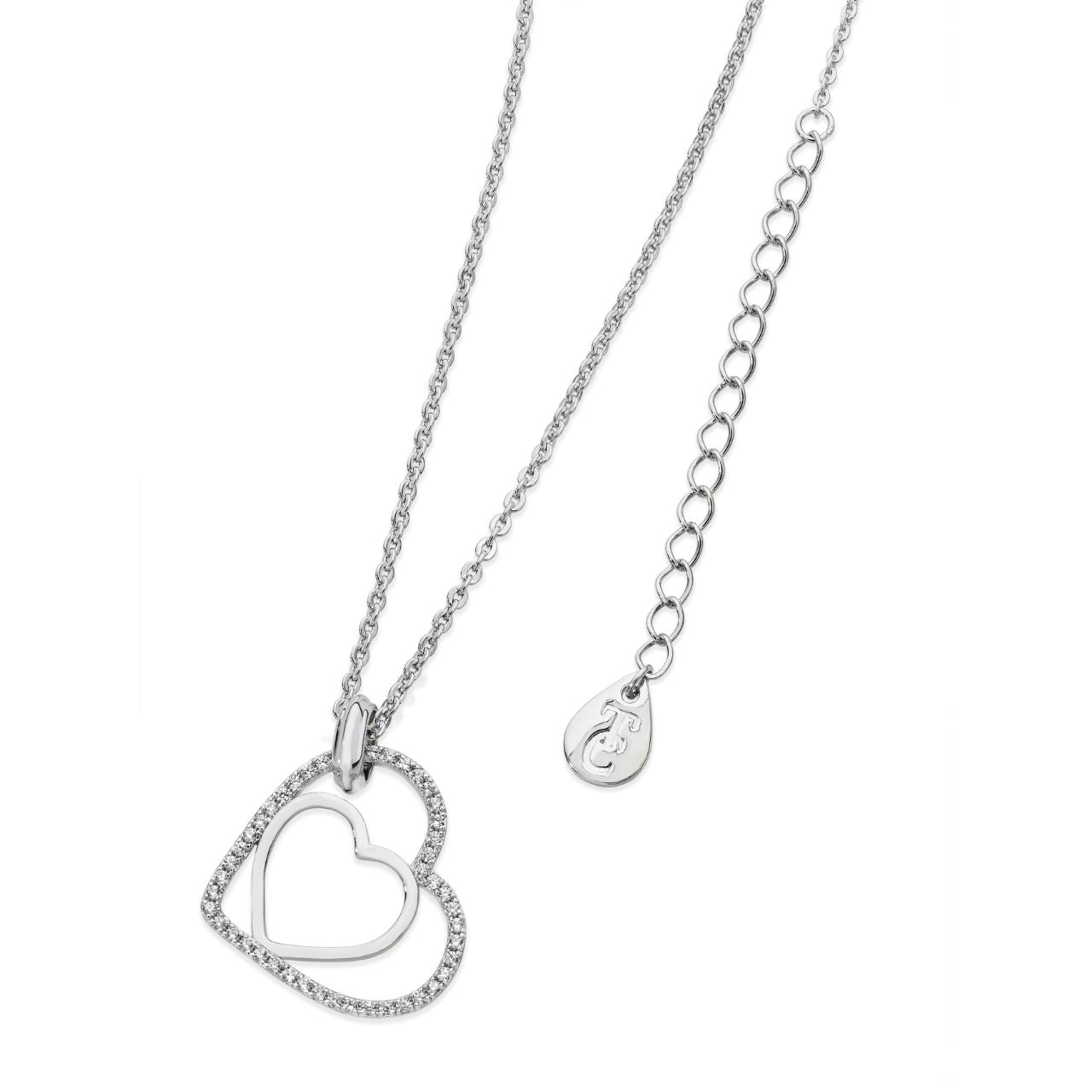 Sterling Silver Floating Heart Pendant by Tipperary  This beautiful sterling silver floating heart pendant by Tipperary is the perfect way to show your love. Crafted with a durable sterling silver, this timeless pendant will remain a treasured item for years to come.
