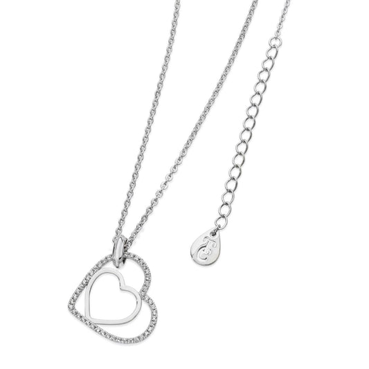 Sterling Silver Floating Heart Pendant by Tipperary  This beautiful sterling silver floating heart pendant by Tipperary is the perfect way to show your love. Crafted with a durable sterling silver, this timeless pendant will remain a treasured item for years to come.