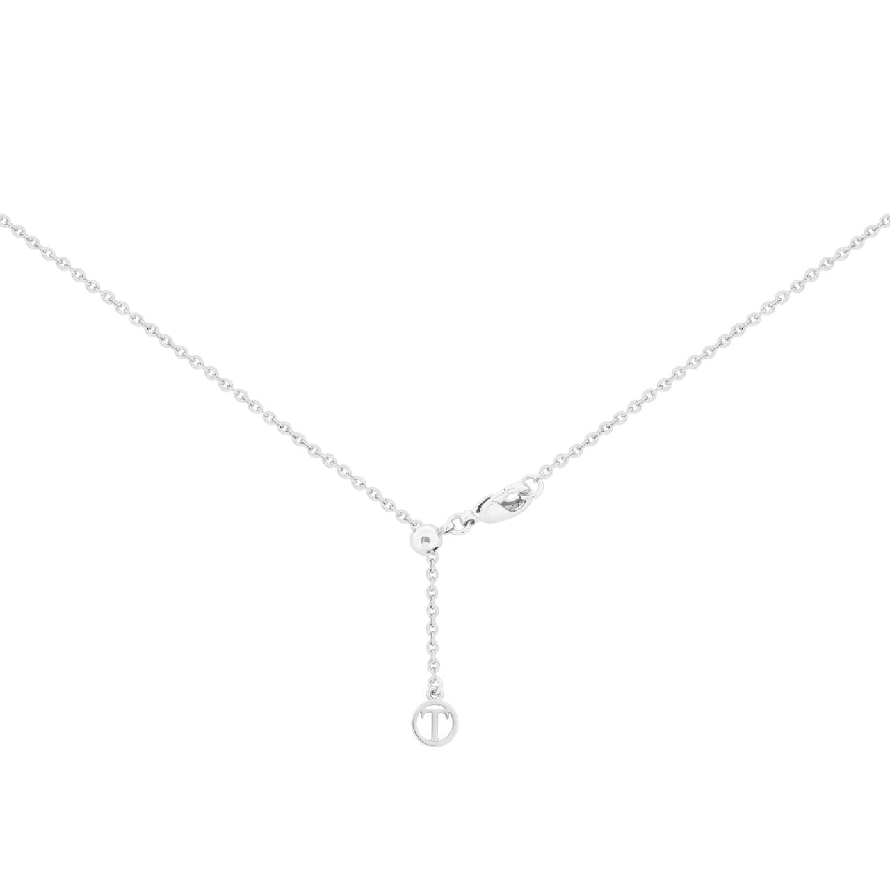 Tipperary T Bar CZ Set Pendant Silver