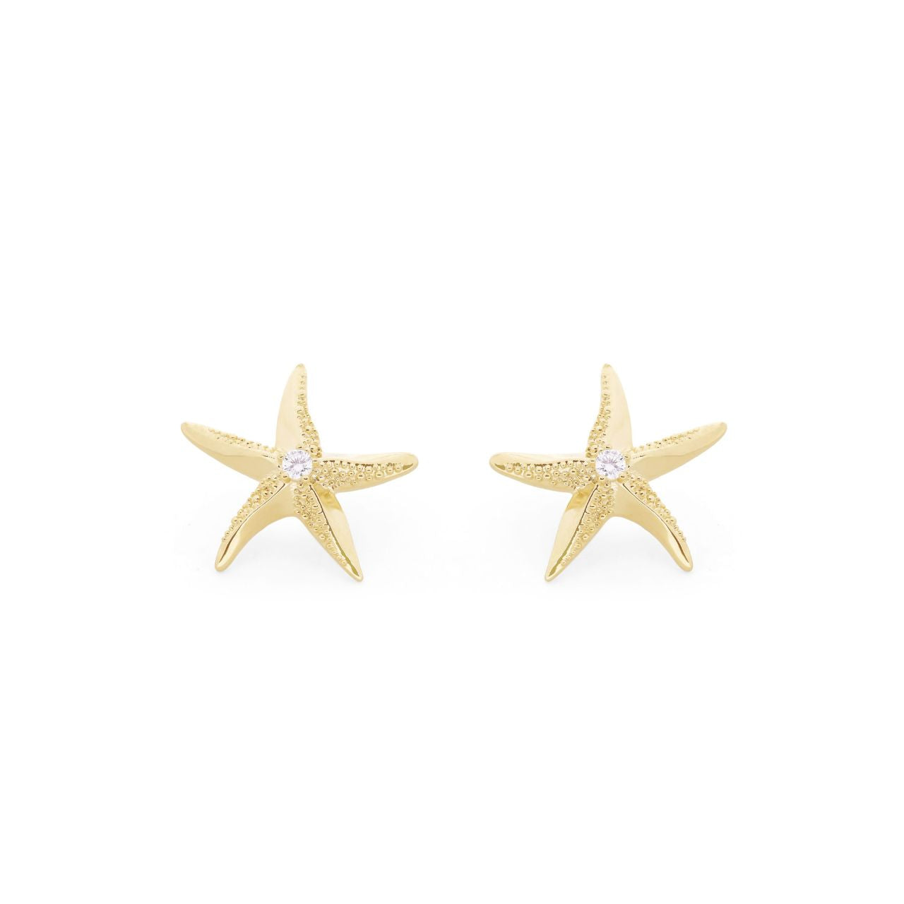 Dive into coastal elegance with these enchanting starfish earrings, crafted in lustrous gold to capture the magic of the ocean. Each piece features intricate detailing that brings the beauty of marine life to your everyday style.
