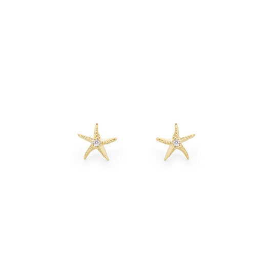 Dive into coastal charm with these delicate Starfish Mini Earrings in gleaming gold. Inspired by Tipperary's enchanting Under The Sea collection, these petite treasures capture the magic of the ocean in wearable form.