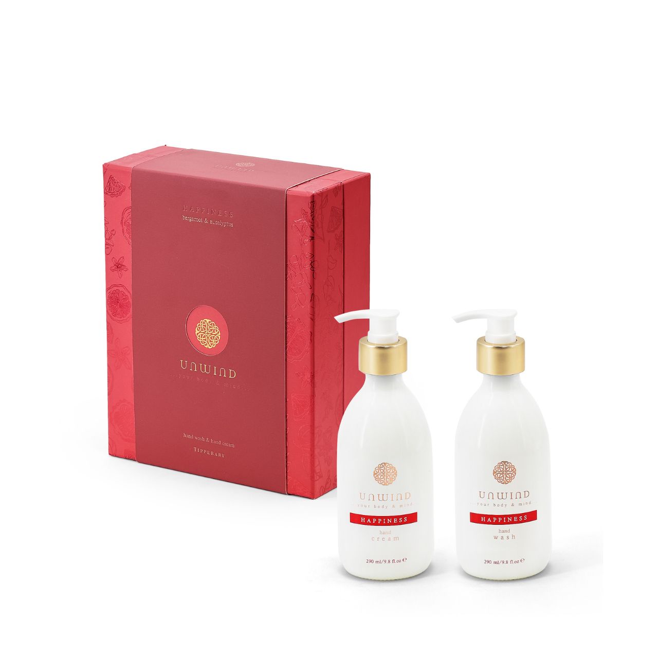 Designed with an uplifting blend of fresh citrus, delicate florals, and invigorating herbs, this hand wash and hand cream is a true celebration of joy for both your skin and senses. Happiness goes beyond ordinary skincare, infusing your self-care routine with a burst of positivity. 