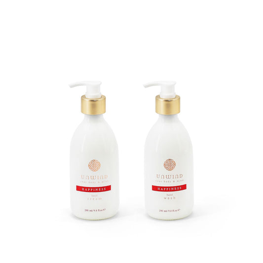 Designed with an uplifting blend of fresh citrus, delicate florals, and invigorating herbs, this hand wash and hand cream is a true celebration of joy for both your skin and senses. Happiness goes beyond ordinary skincare, infusing your self-care routine with a burst of positivity. 