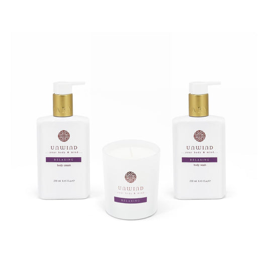 Experience the calming power of lavender-infused essence, gently transporting you to serene fields of aromatic blooms. Indulge in a soothing Body wash, Body cream and Candle set that elevates your skincare routine, offering a moment of peace amidst the day’s demands.