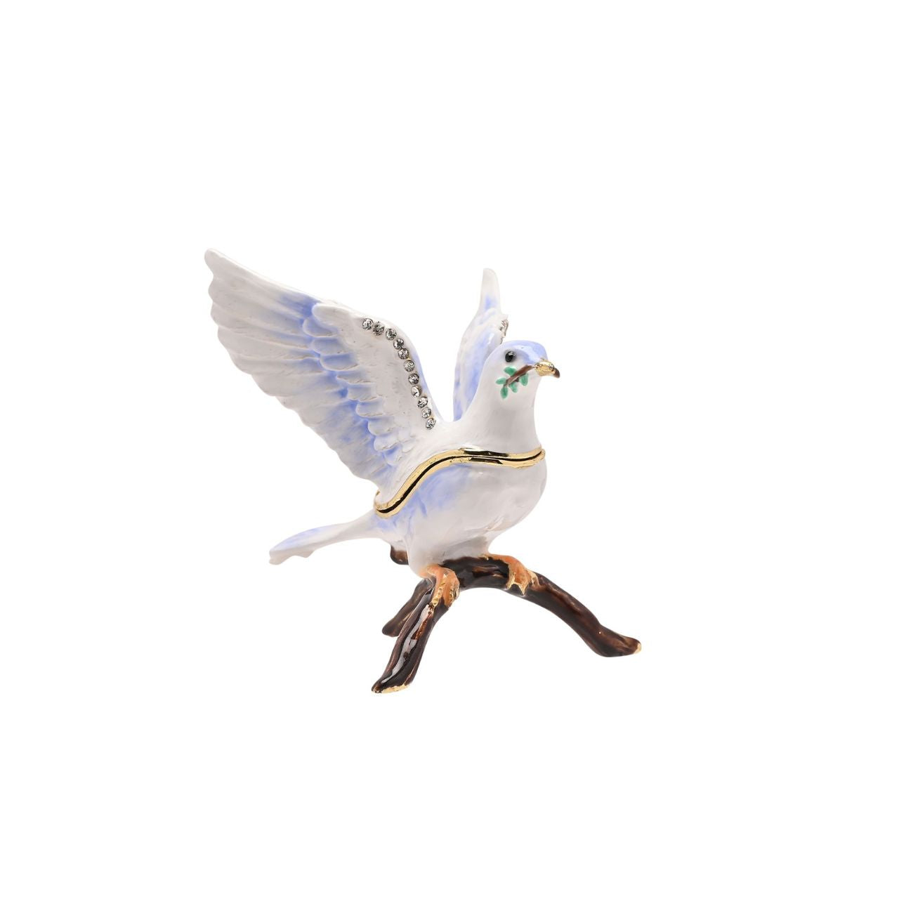 Our Treasured Trinkets - Blue Dove is a precious keepsake that appeals to lovers of these unique, ornamental pieces.