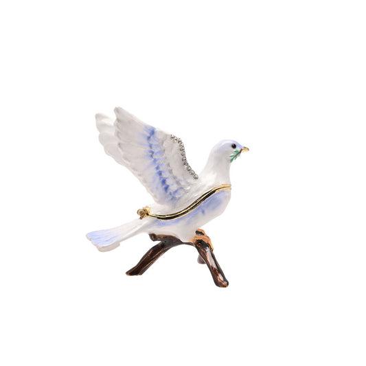 Our Treasured Trinkets - Blue Dove is a precious keepsake that appeals to lovers of these unique, ornamental pieces.