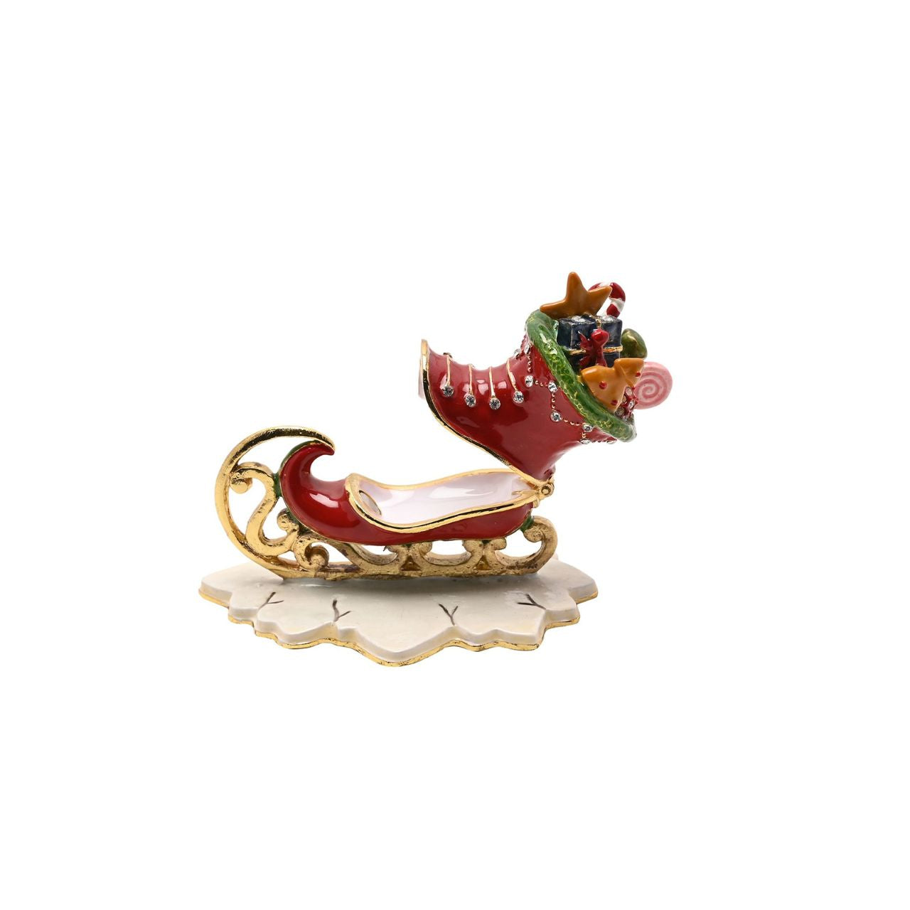 Treasured Trinkets by Stratton offers a delightful collection of intricately designed trinket boxes, perfect for storing small keepsakes and jewellery. Each piece is crafted with exquisite detail, making them ideal for gifts or as decorative accents.