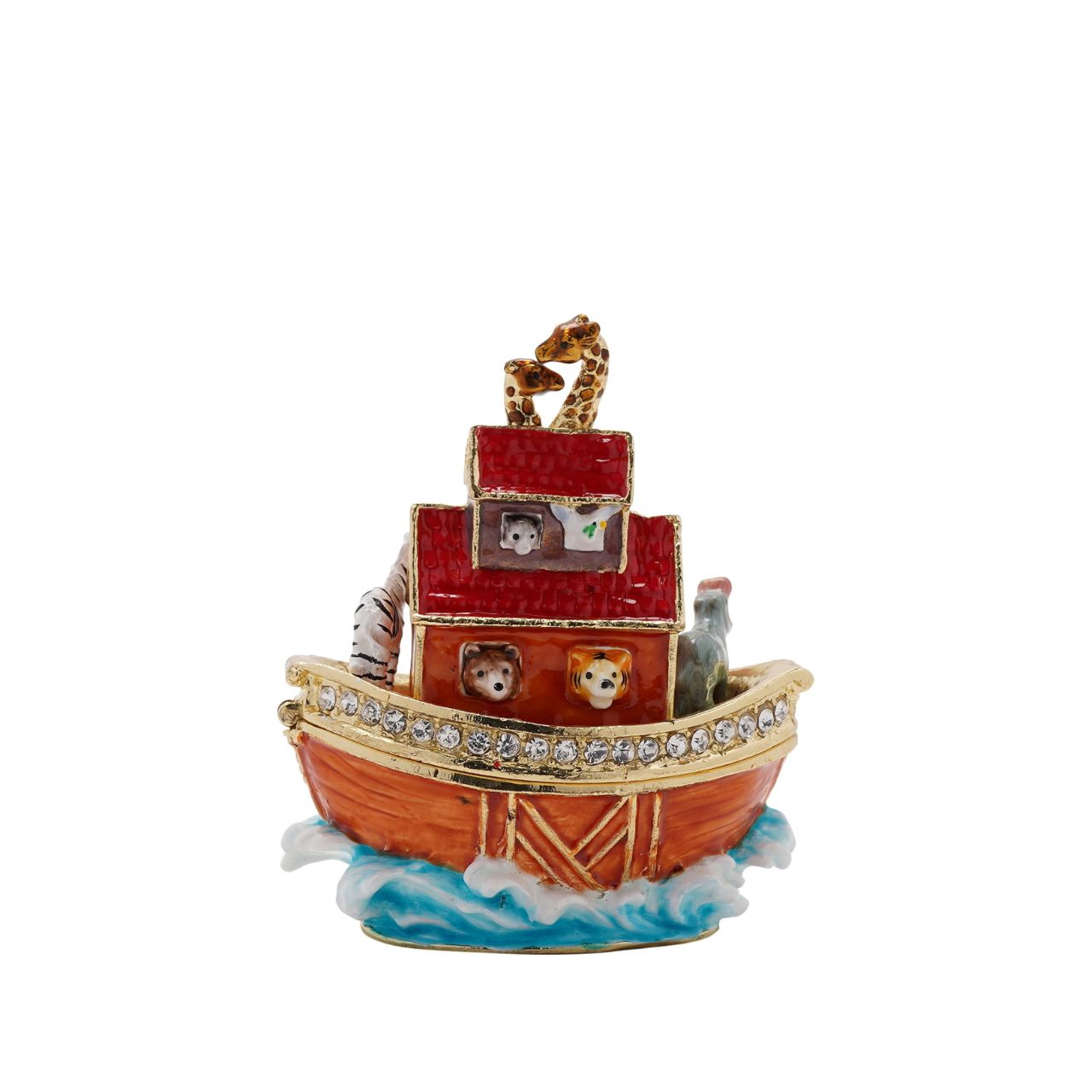 Experience the elegance of the Treasured Trinkets – Noah’s Ark by STRATTON, a trinket box that both visually and creatively celebrates this tale.
