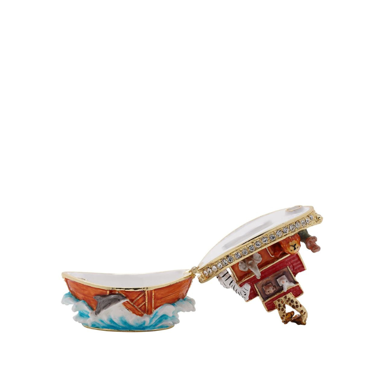 Experience the elegance of the Treasured Trinkets – Noah’s Ark by STRATTON, a trinket box that both visually and creatively celebrates this tale.