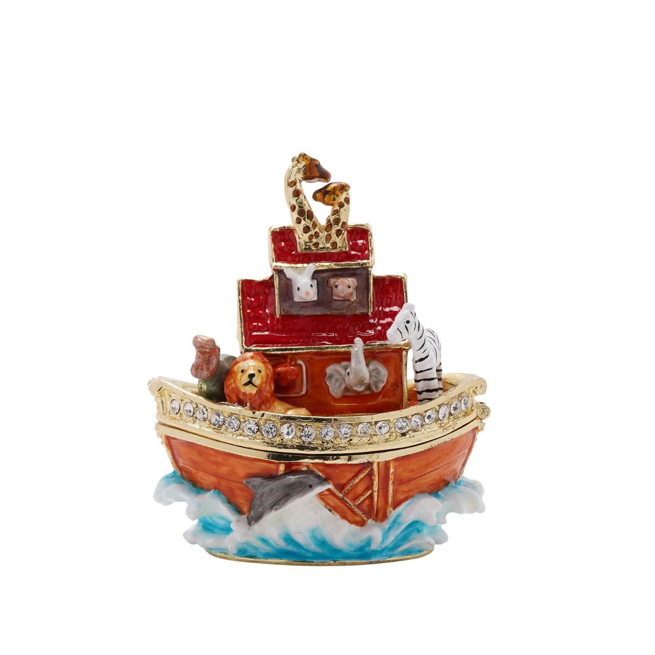 Experience the elegance of the Treasured Trinkets – Noah’s Ark by STRATTON, a trinket box that both visually and creatively celebrates this tale.
