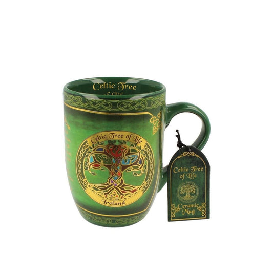 The Celtic Tree of Life Ceramic Mug will add a nice Irish touch to your home. The Tree of Life is an iconic Irish symbol of the afterlife and the connection between heaven and earth.