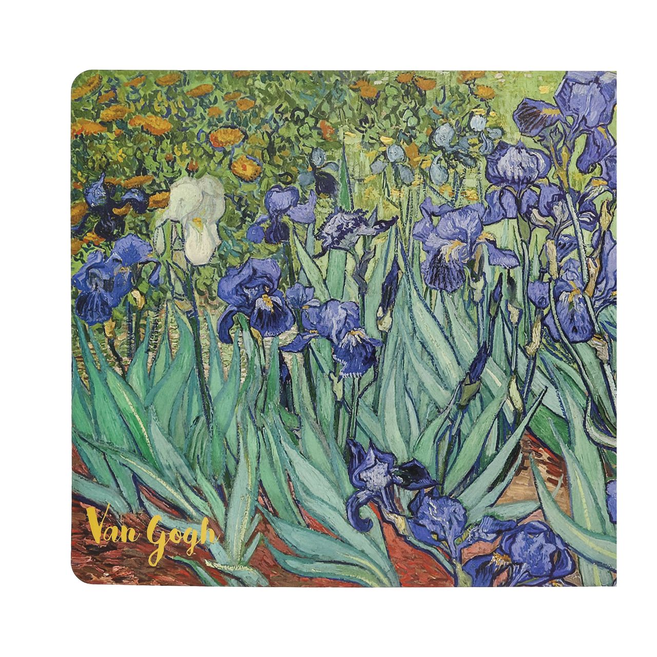 This placemat with the effigy of the famous painting "Iris" by the Dutch post-impressionist painter Vincent Van Gogh, is ideal to add an artistic touch to your table and protect your furniture.