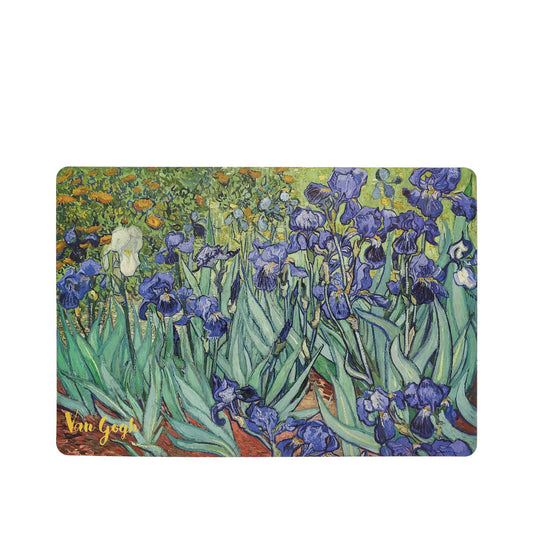 This placemat with the effigy of the famous painting "Iris" by the Dutch post-impressionist painter Vincent Van Gogh, is ideal to add an artistic touch to your table and protect your furniture.