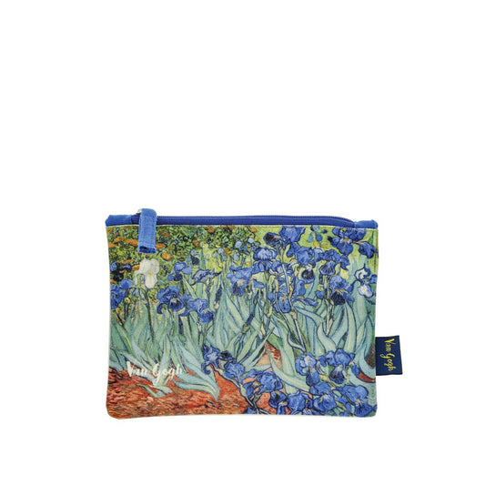 Beautiful 100% cotton zippered pouch, perfect whether it's for pens, pencils, makeup, and just about anything else you want. After the famous painting "Iris" by Dutch Post-Impressionist painter Vincent Van Gogh.