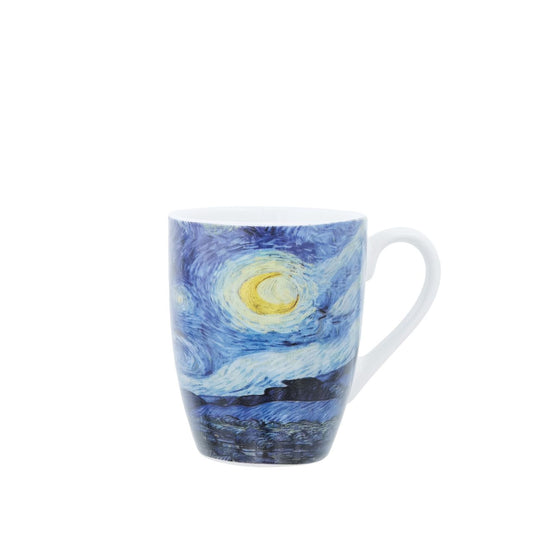 Ceramic mug with matching box, perfect for drinking your coffee or tea. After the famous painting "Starry Night" by Dutch Post-Impressionist painter Vincent Van Gogh.