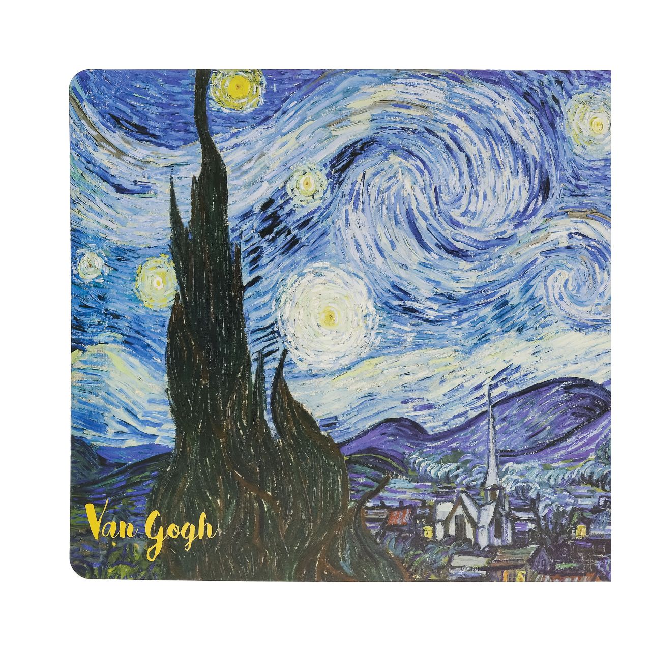 This placemat with the effigy of the famous painting "Starry Night" by the Dutch post-impressionist painter Vincent Van Gogh, is ideal to add an artistic touch to your table and protect your furniture.