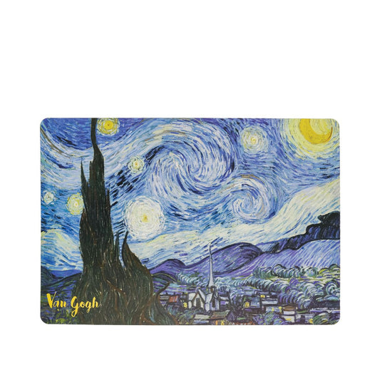 This placemat with the effigy of the famous painting "Starry Night" by the Dutch post-impressionist painter Vincent Van Gogh, is ideal to add an artistic touch to your table and protect your furniture.