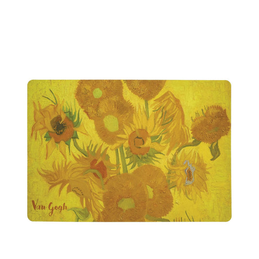 This placemat with the effigy of the famous painting "Sunflower" by the Dutch post-impressionist painter Vincent Van Gogh, is ideal to add an artistic touch to your table and protect your furniture.